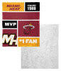 Miami Heat NBA Colorblock Personalized Silk Touch Sherpa Throw Blanket