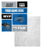 Orlando Magic NBA Colorblock Personalized Silk Touch Sherpa Throw Blanket