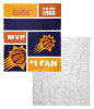 Phoenix Suns NBA Colorblock Personalized Silk Touch Sherpa Throw Blanket
