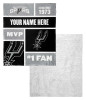 San Antonio Spurs NBA Colorblock Personalized Silk Touch Sherpa Throw Blanket
