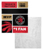 Toronto Raptors NBA Colorblock Personalized Silk Touch Sherpa Throw Blanket