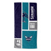 Charlotte Hornets NBA Colorblock Personalized Beach Towel