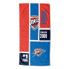 Oklahoma City Thunder NBA Colorblock Personalized Beach Towel