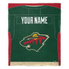 Minnesota Wild NHL Jersey Personalized Silk Touch Throw Blanket