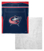 Columbus Blue Jackets NHL Jersey Personalized Silk Touch Sherpa Throw Blanket