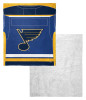 St. Louis Blues NHL Jersey Personalized Silk Touch Sherpa Throw Blanket