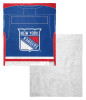 New York Rangers NHL Jersey Personalized Silk Touch Sherpa Throw Blanket