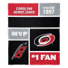 Carolina Hurricanes NHL Colorblock Personalized Silk Touch Throw Blanket