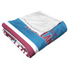 Colorado Avalanche NHL Colorblock Personalized Silk Touch Throw Blanket