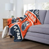 Edmonton Oilers NHL Colorblock Personalized Silk Touch Throw Blanket
