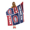 Montreal Canadiens NHL Colorblock Personalized Silk Touch Throw Blanket