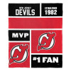 New Jersey Devils NHL Colorblock Personalized Silk Touch Throw Blanket