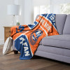 New York Islanders NHL Colorblock Personalized Silk Touch Throw Blanket