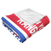New York Rangers NHL Colorblock Personalized Silk Touch Throw Blanket