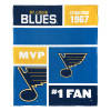 St. Louis Blues NHL Colorblock Personalized Silk Touch Throw Blanket