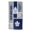 Toronto Maple Leafs NHL Colorblock Personalized Beach Towel