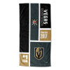 Vegas Golden Knights NHL Colorblock Personalized Beach Towel