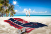Washington Capitals NHL Colorblock Personalized Beach Towel