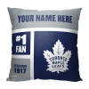 Toronto Maple Leafs NHL Colorblock Personalized Pillow