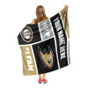 Anaheim Ducks NHL Colorblock Personalized Silk Touch Sherpa Throw Blanket