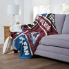 Colorado Avalanche NHL Colorblock Personalized Silk Touch Sherpa Throw Blanket