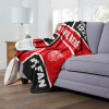 Detroit Red Wings NHL Colorblock Personalized Silk Touch Sherpa Throw Blanket