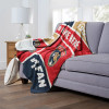 Florida Panthers NHL Colorblock Personalized Silk Touch Sherpa Throw Blanket