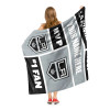 Los Angeles Kings NHL Colorblock Personalized Silk Touch Sherpa Throw Blanket