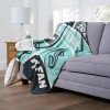 Seattle Kraken NHL Colorblock Personalized Silk Touch Sherpa Throw Blanket