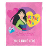 Disney Princesses Be True To U Personalized Silk Touch Throw Blanket
