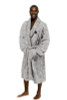 Las Vegas Raiders NFL Men's Sherpa Bath Robe Gray L/XL