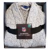 Philadelphia Eagles NFL Men's Sherpa Bath Robe Gray L/XL