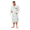 Authentic Yellowstone Men's Sherpa Bath Robe Gray L/XL
