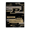 NCAA Digitize Purdue Boilermakers Raschel Throw Blanket