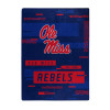 NCAA Digitize Mississippi Rebels Raschel Throw Blanket