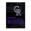 MLB Digitize Colorado Rockies Raschel Throw Blanket