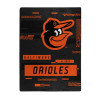MLB Digitize Baltimore Orioles Raschel Throw Blanket