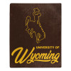 NCAA Wyoming Cowboys Signature Raschel Throw Blanket