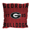 NCAA Georgia Bulldogs Stacked Woven Pillow