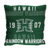 NCAA Hawaii Rainbow Warriors Stacked Woven Pillow