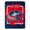 NHL Columbus Blue Jackets Dimensional Micro Raschel Throw Blanket