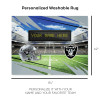 NFL Las Vegas Raiders Personalized Washable Scoreboard Rug 62" x 84"