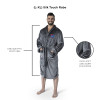 MLB Toronto Blue Jays Men's L/XL Silk Touch Personalized Bath Robe (Charcoal)