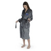 MLB Kansas City Royals Women's S/M Silk Touch Personalized Bath Robe (Charcoal)