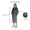 NBA New Orleans Pelicans Women's S/M Silk Touch Personalized Bath Robe (Charcoal)