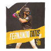 MLB San Diego Padres Fernando Tatis Jr. Silk Touch Sherpa Throw Blanket