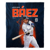 MLB Detroit Tigers Javier Báez Silk Touch Throw Blanket Alternate