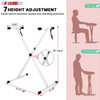 5 Core adjustable X-style keyboard stand, white, for 54-88 key electric pianos, with 7 height adjustments for sitting and standing positions.