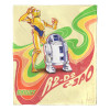 Disney Star Wars Retro Rainbow Droids Silk Touch Throw Blanket