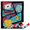 Cartoon Network Adventure Time Adventure Comic Silk Touch Throw Blanket